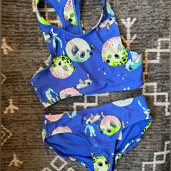 GAP Swim Gap Girls Bikini Swimsuit Xs Size 45 Blowfish Two